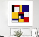 Mondrian De Stijl by Saadana Shanmukam on GIANT ART - yellow digital drawing