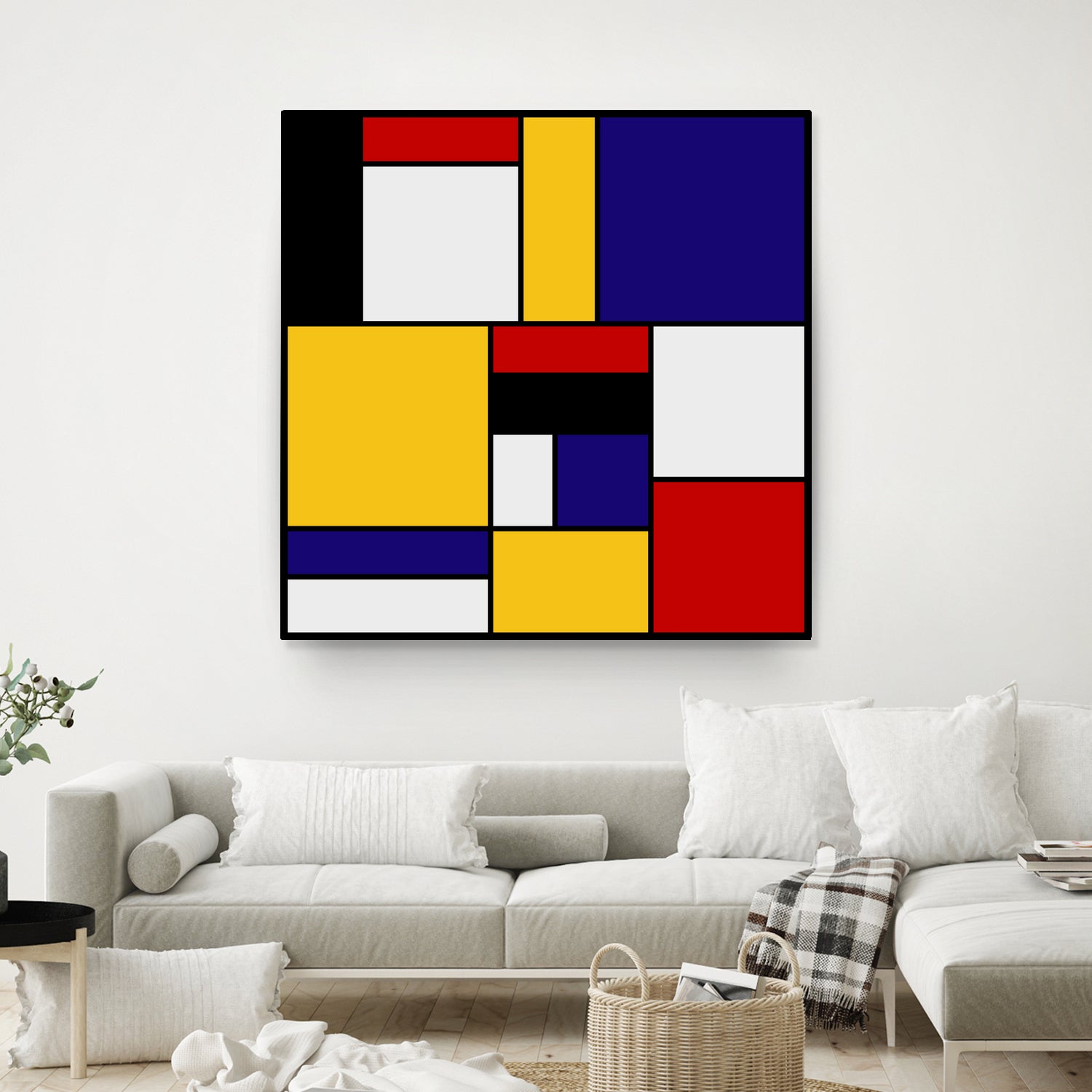 Mondrian De Stijl by Saadana Shanmukam on GIANT ART - yellow digital drawing