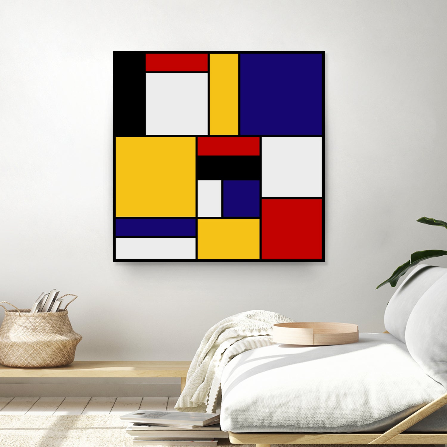 Mondrian De Stijl by Saadana Shanmukam on GIANT ART - yellow digital drawing