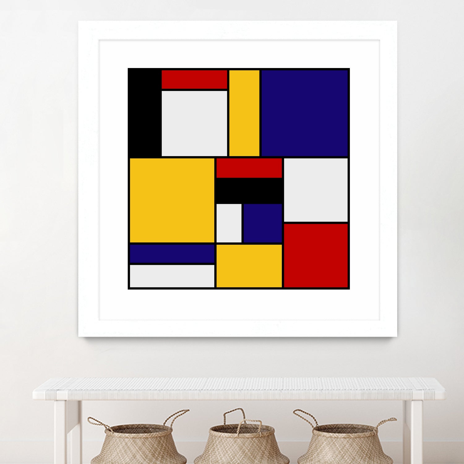 Mondrian De Stijl by Saadana Shanmukam on GIANT ART - yellow digital drawing