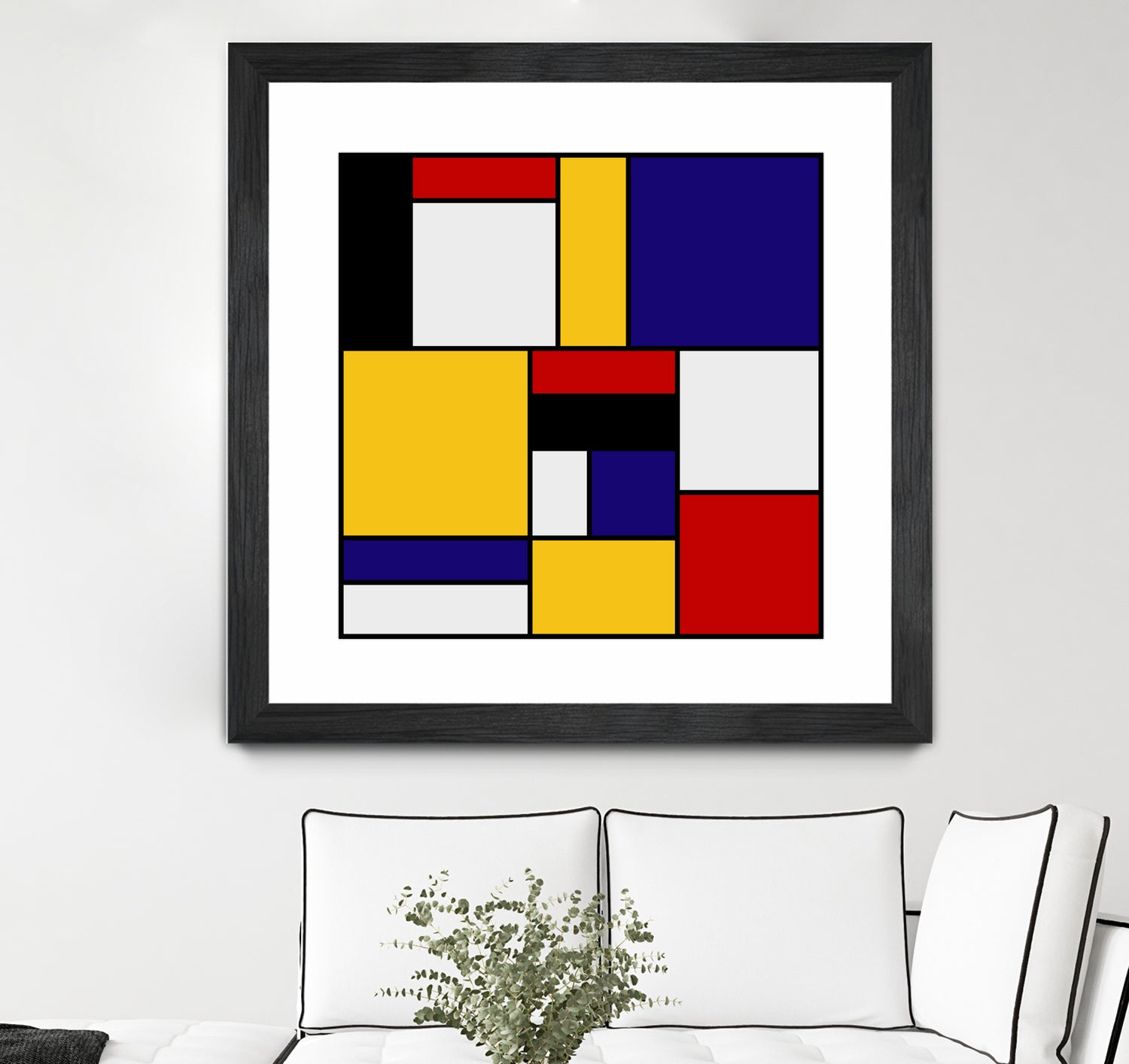 Mondrian De Stijl by Saadana Shanmukam on GIANT ART - yellow digital drawing