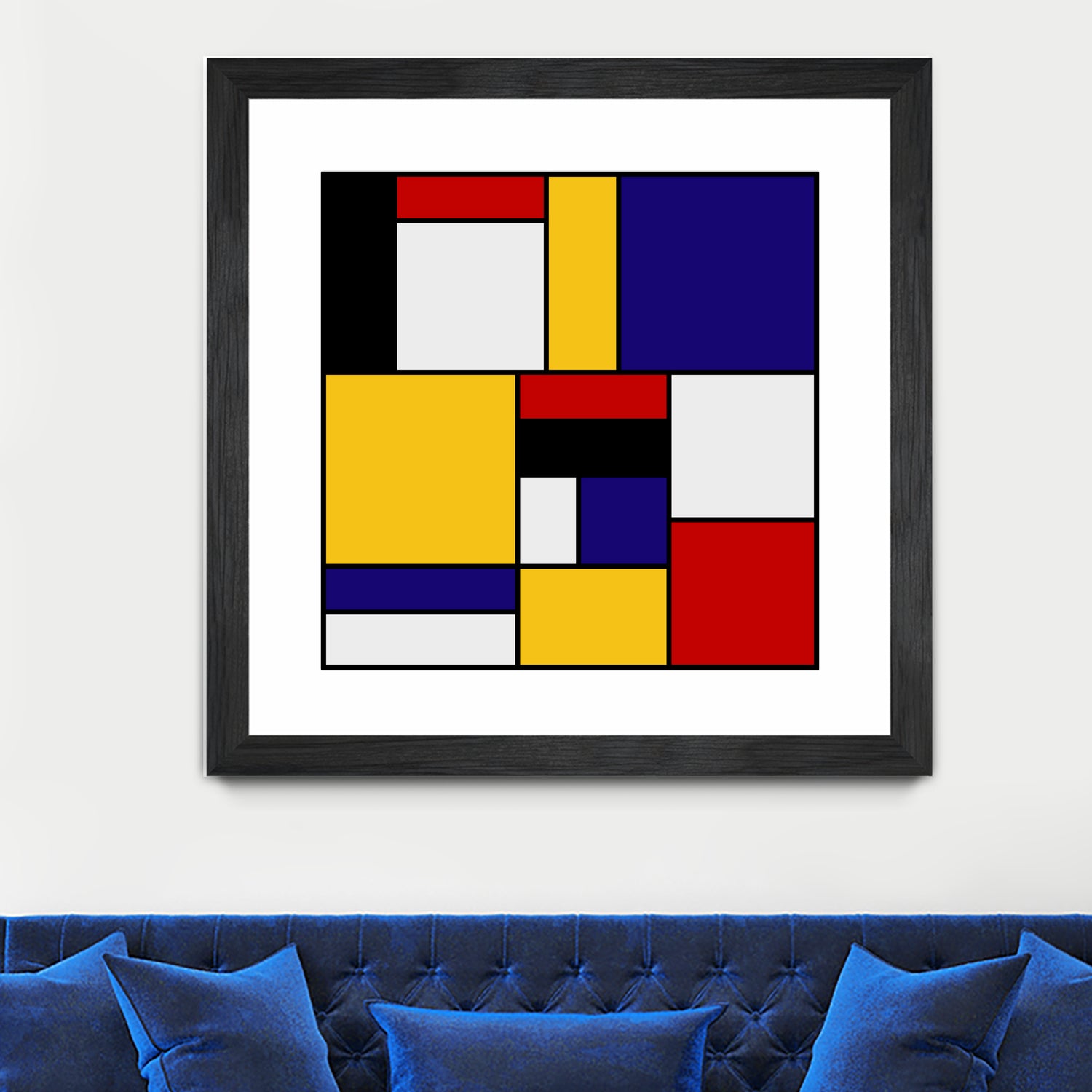 Mondrian De Stijl by Saadana Shanmukam on GIANT ART - yellow digital drawing