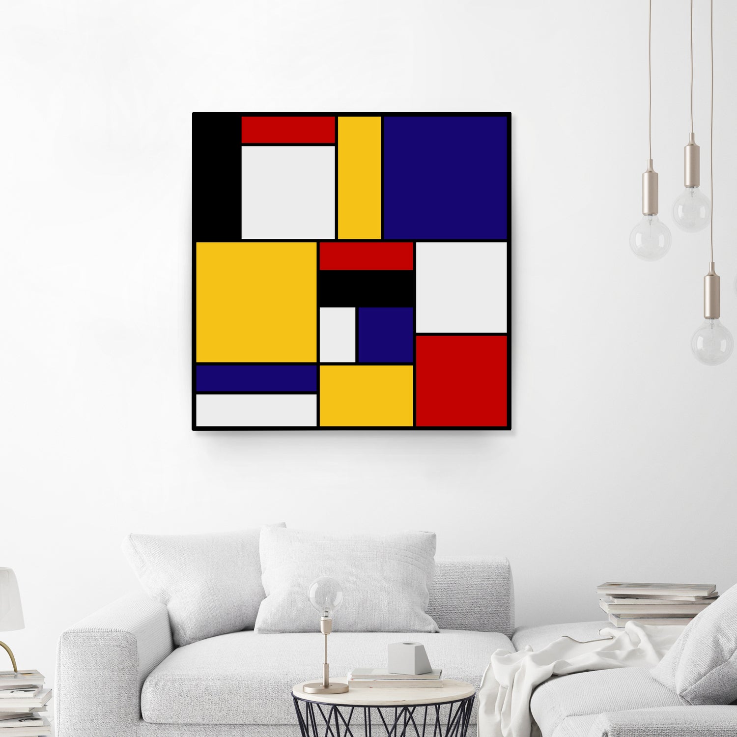 Mondrian De Stijl by Saadana Shanmukam on GIANT ART - yellow digital drawing