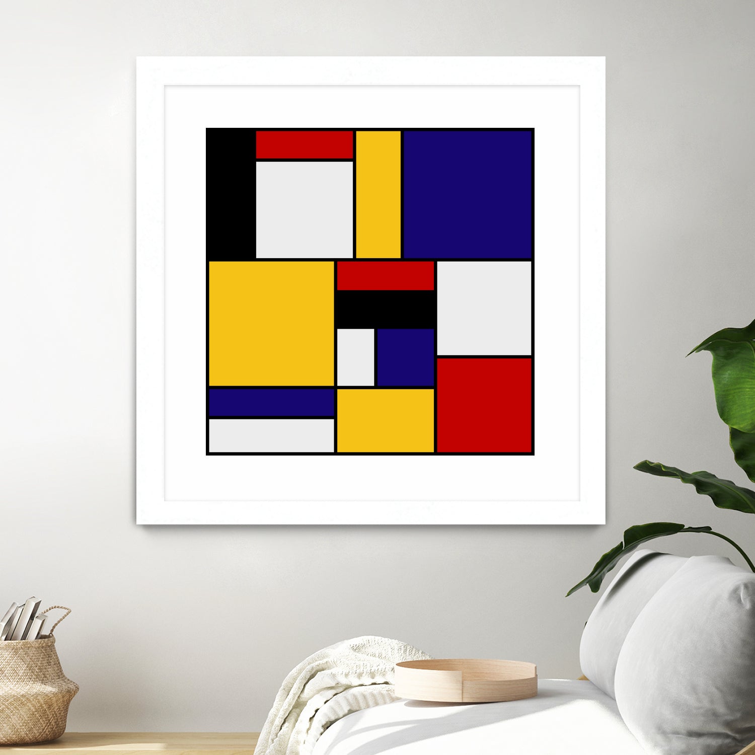 Mondrian De Stijl by Saadana Shanmukam on GIANT ART - yellow digital drawing