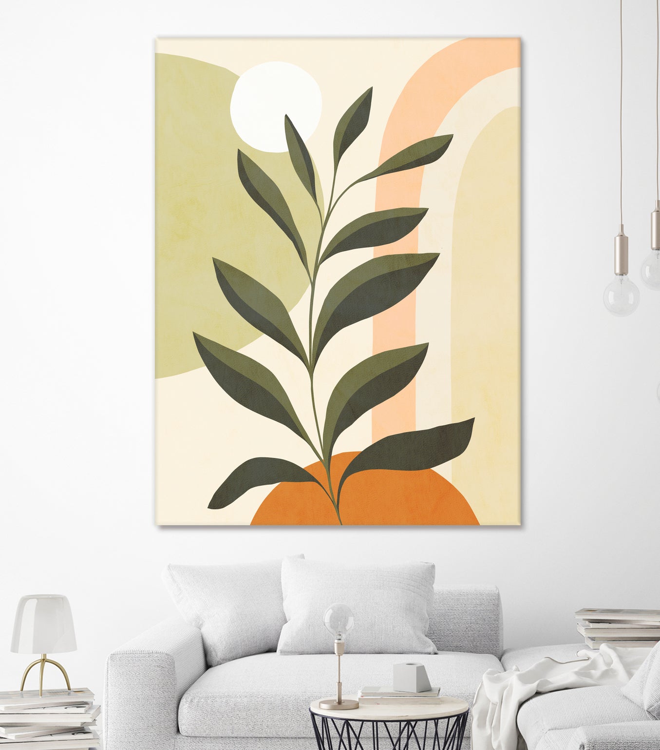 Earthy Tropical Foliage nº1 by Dominique Van Roey on GIANT ART - brown digital drawing