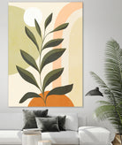 Earthy Tropical Foliage nº1 by Dominique Van Roey on GIANT ART - brown digital drawing