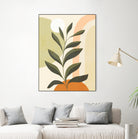 Earthy Tropical Foliage nº1 by Dominique Van Roey on GIANT ART - brown digital drawing