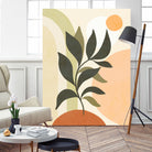 Earthy Tropical Foliage nº2 by Dominique Van Roey on GIANT ART - brown digital drawing