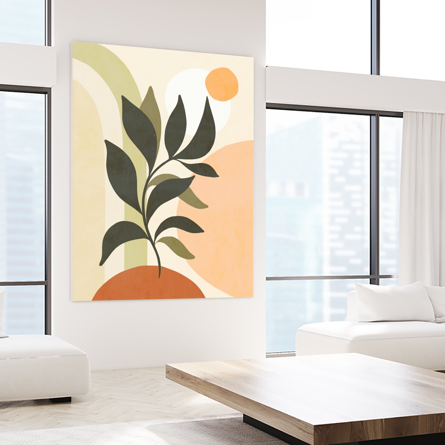 Earthy Tropical Foliage nº2 by Dominique Van Roey on GIANT ART - brown digital drawing