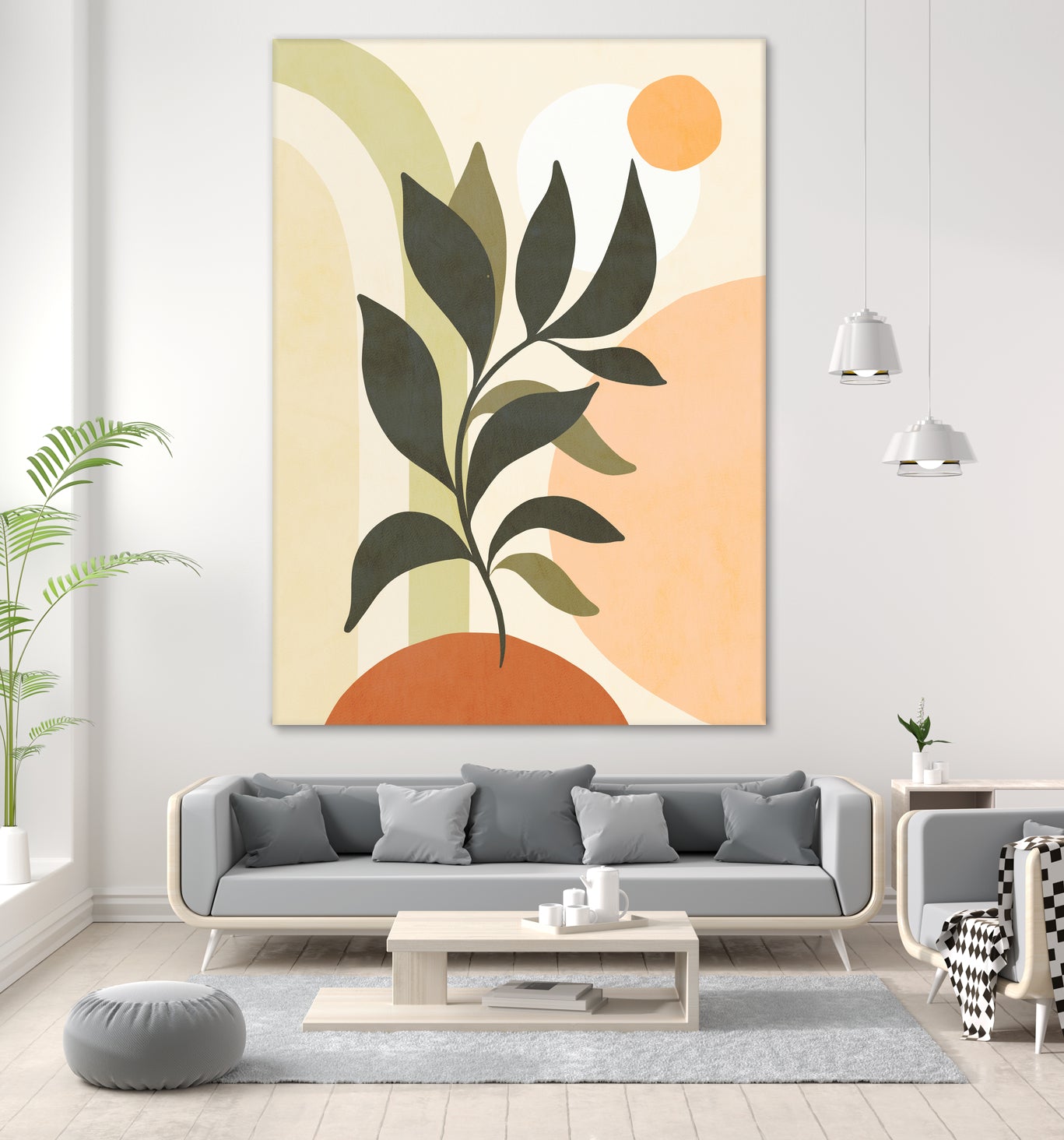 Earthy Tropical Foliage nº2 by Dominique Van Roey on GIANT ART - brown digital drawing