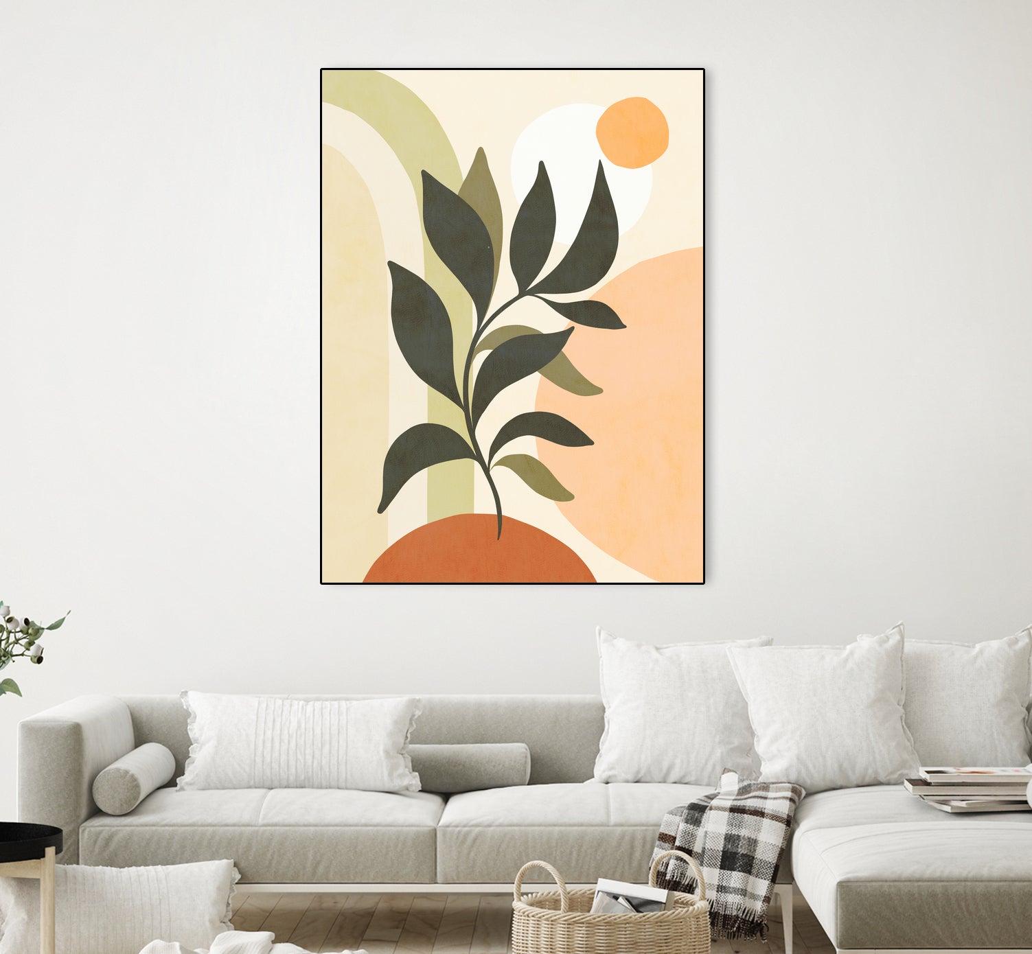 Earthy Tropical Foliage nº2 by Dominique Van Roey on GIANT ART - brown digital drawing