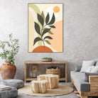 Earthy Tropical Foliage nº2 by Dominique Van Roey on GIANT ART - brown digital drawing