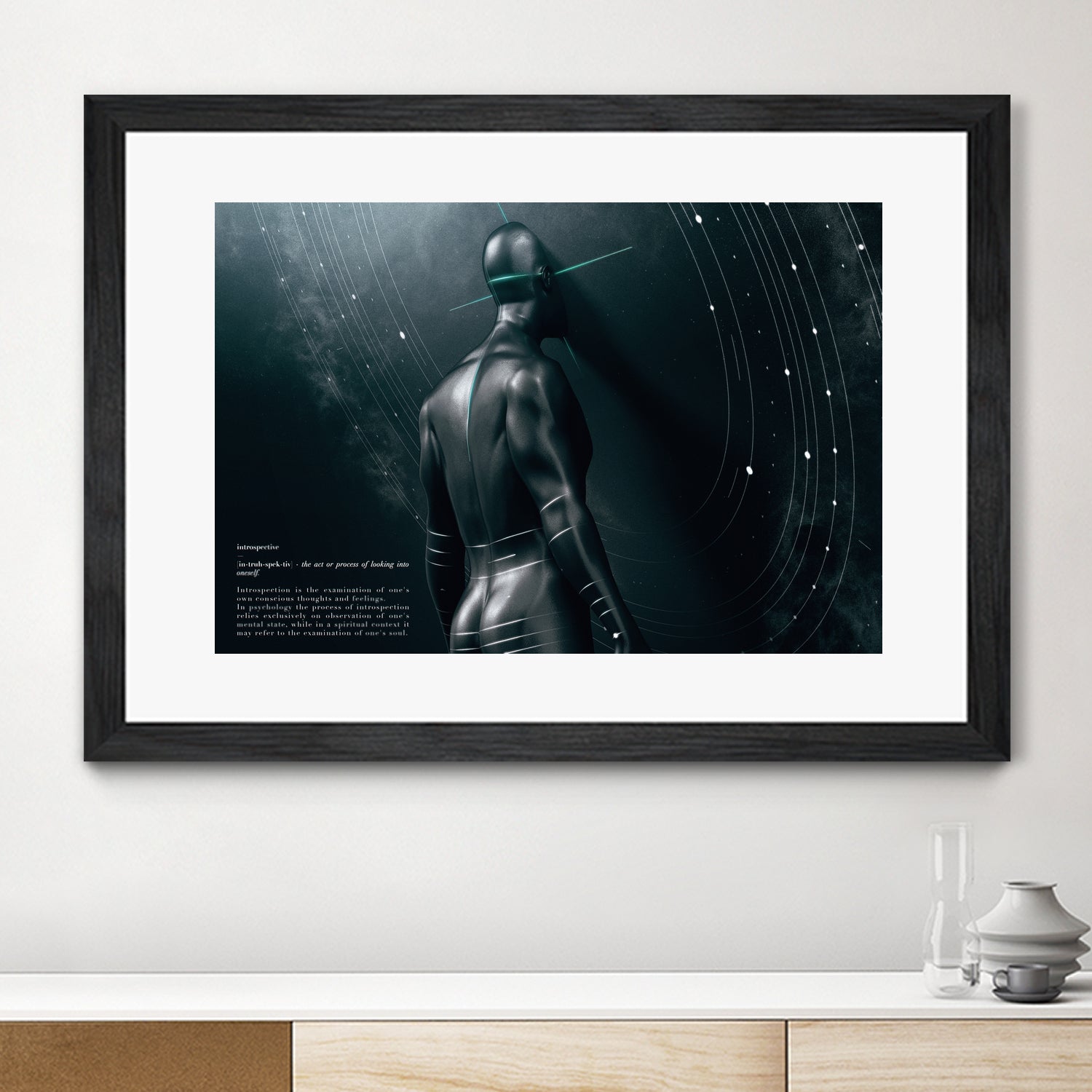 Space Man by Giulio Petrone on GIANT ART - black 3d art