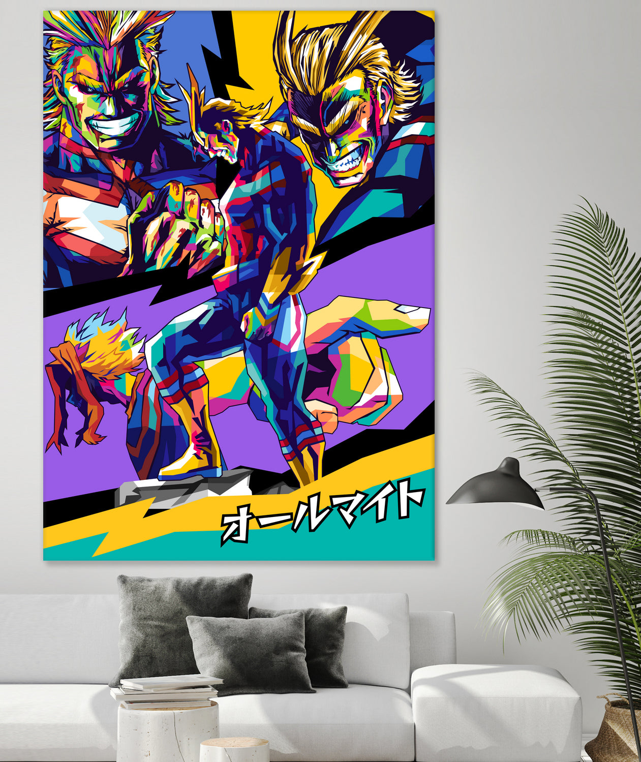 All Might Boku No Hero by Shichiro Ken on GIANT ART - blue digital drawing