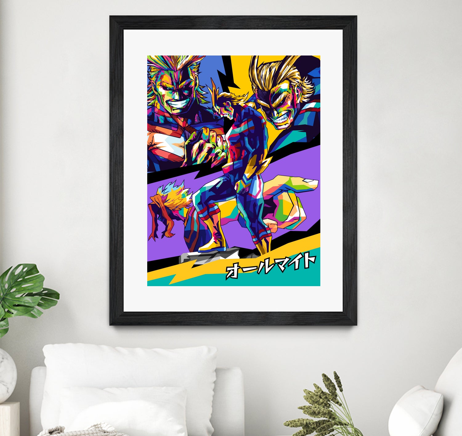 All Might Boku No Hero by Shichiro Ken on GIANT ART - blue digital drawing