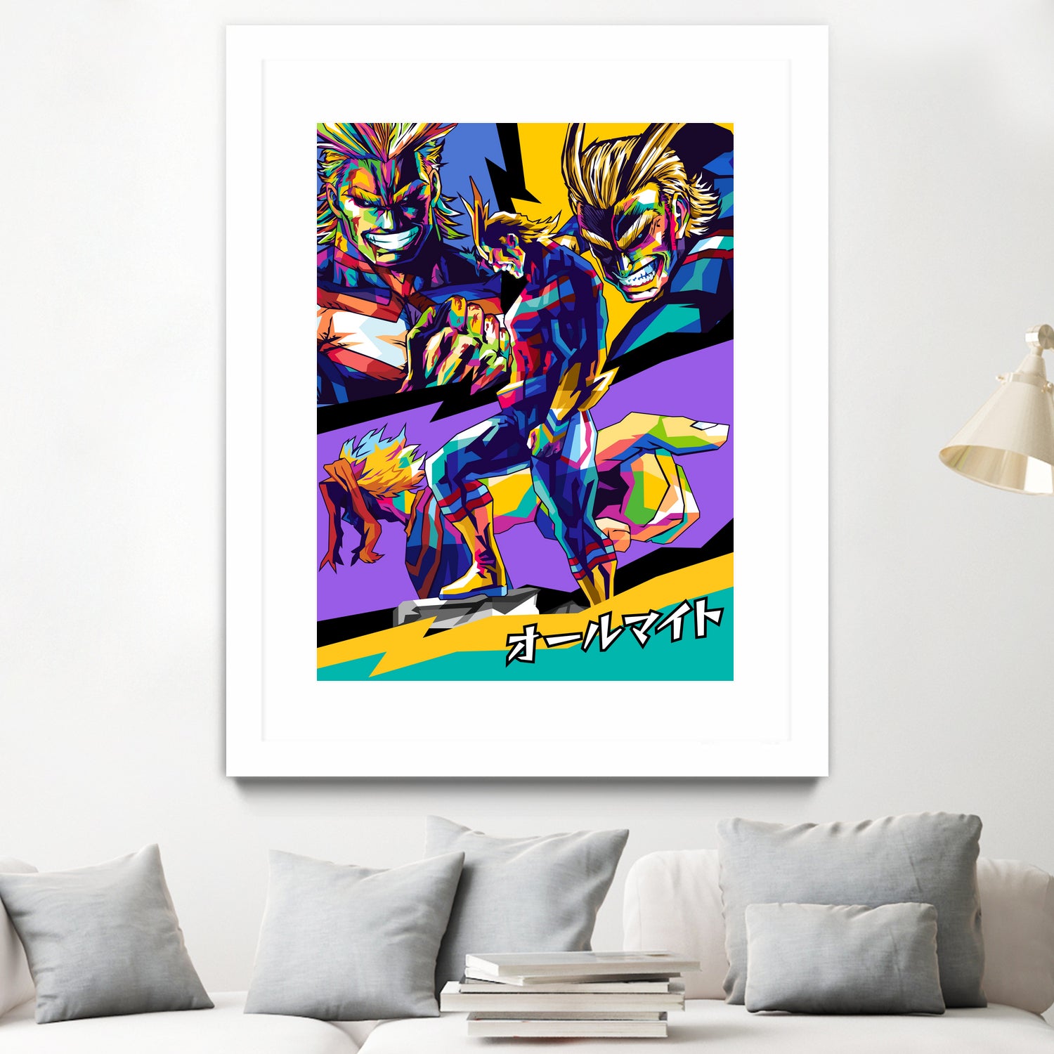 All Might Boku No Hero by Shichiro Ken on GIANT ART - blue digital drawing