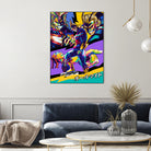 All Might Boku No Hero by Shichiro Ken on GIANT ART - blue digital drawing