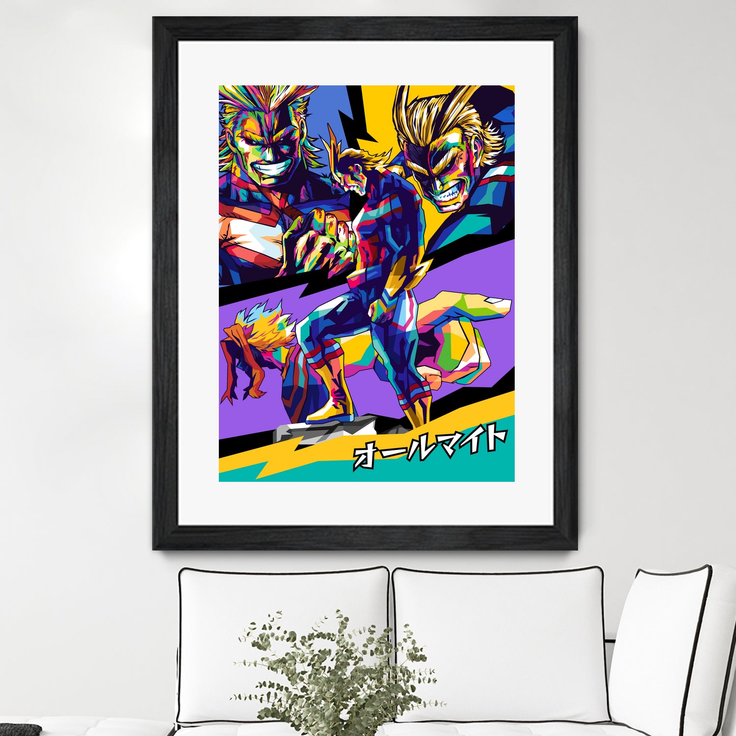 All Might Boku No Hero by Shichiro Ken on GIANT ART - blue digital drawing