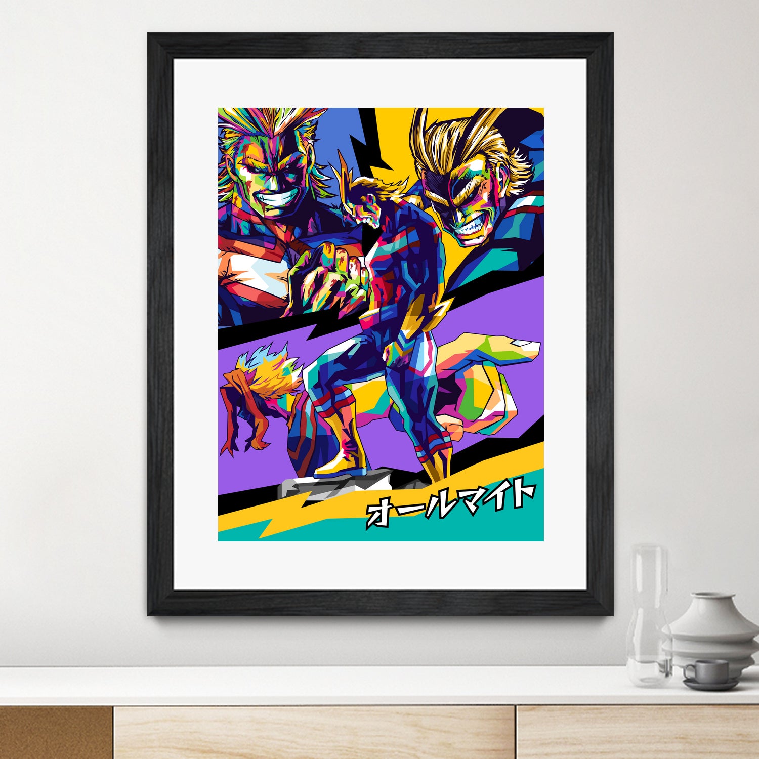 All Might Boku No Hero by Shichiro Ken on GIANT ART - blue digital drawing