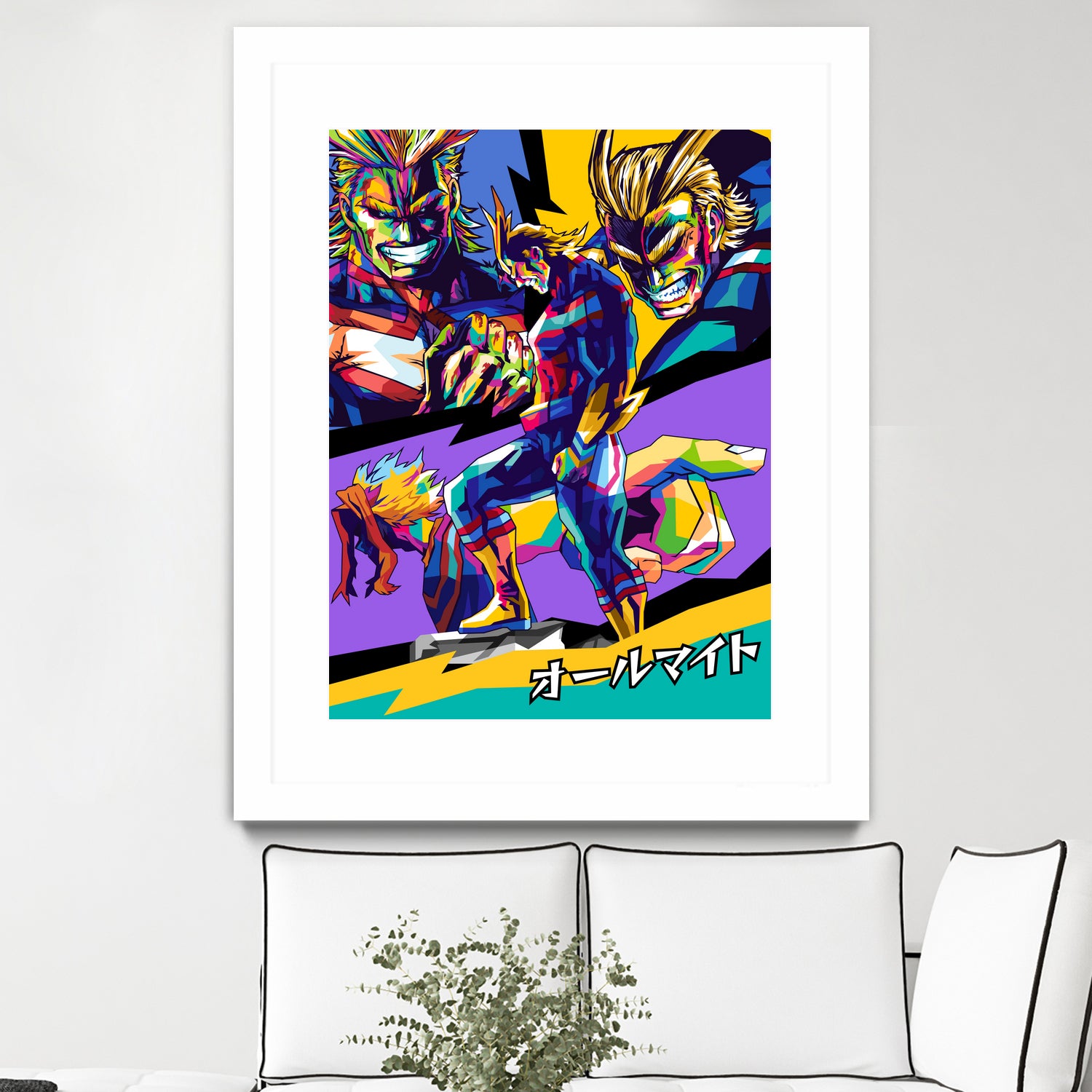 All Might Boku No Hero by Shichiro Ken on GIANT ART - blue digital drawing