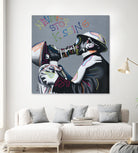 Never stop kissing by eugenia retana on GIANT ART - black mixed media