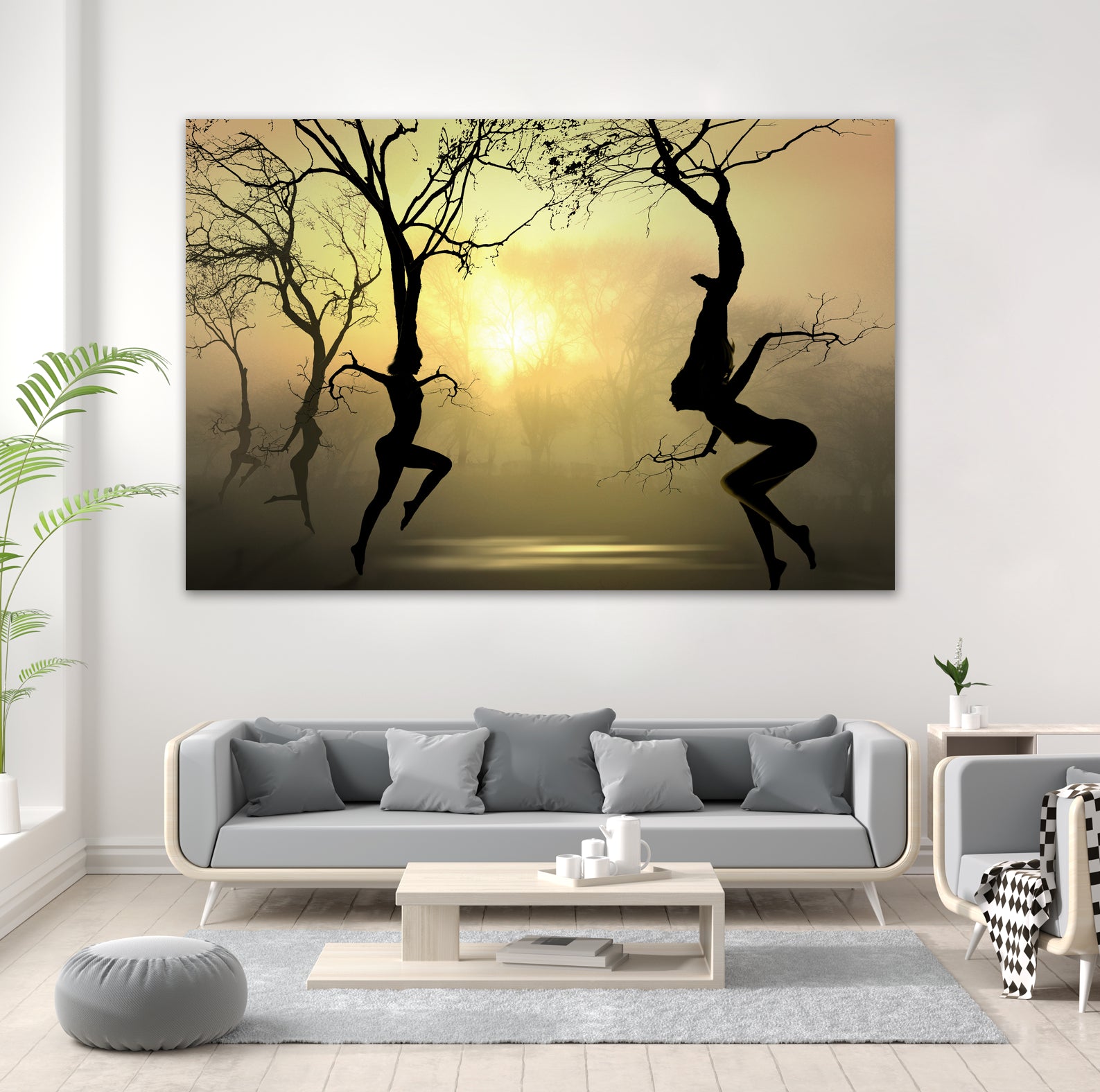 Dancing Trees by Igor Zenin on GIANT ART - black photo manipulation