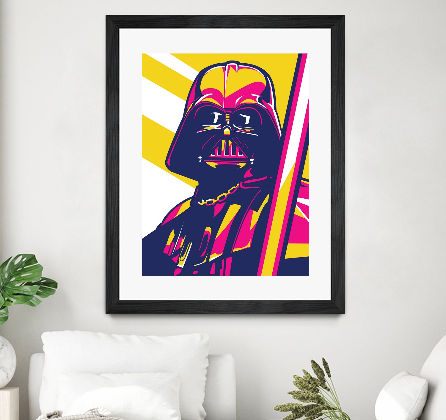 Darth Vader by Art Style on GIANT ART - orange vector illustration