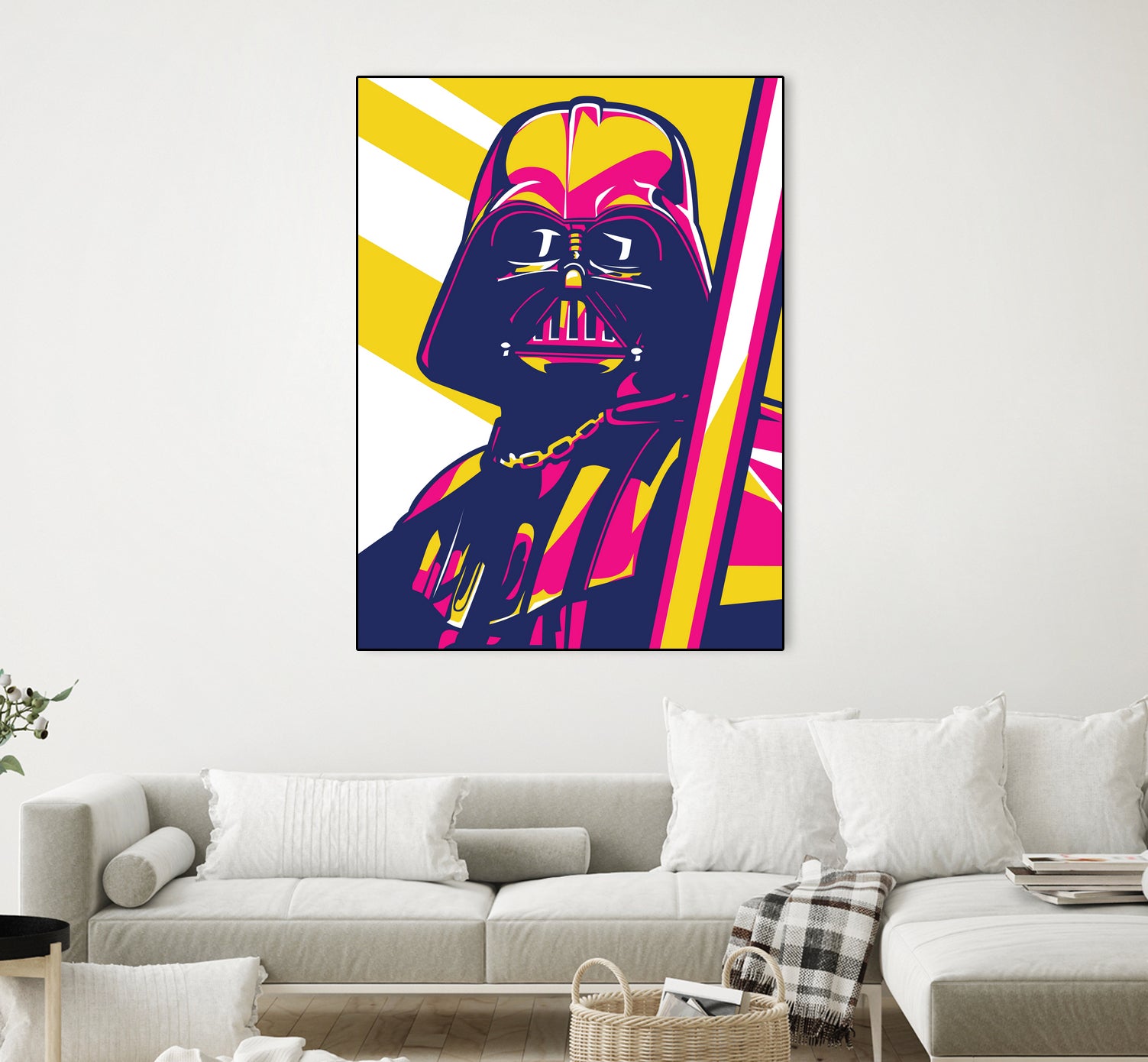 Darth Vader by Art Style on GIANT ART - orange vector illustration