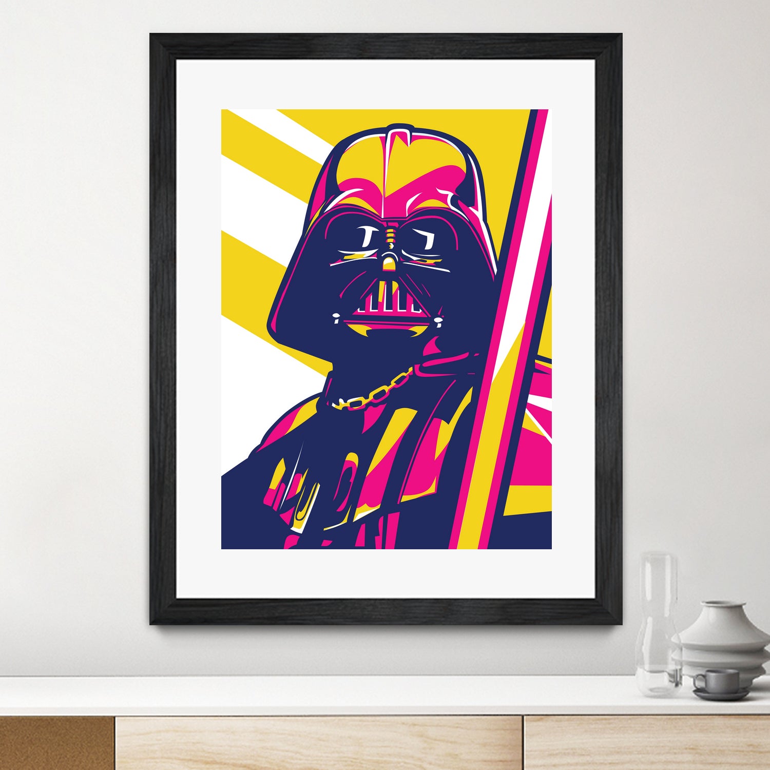 Darth Vader by Art Style on GIANT ART - orange vector illustration