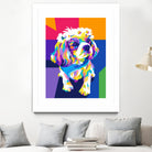 Dog by Art Style on GIANT ART - pink vector illustration