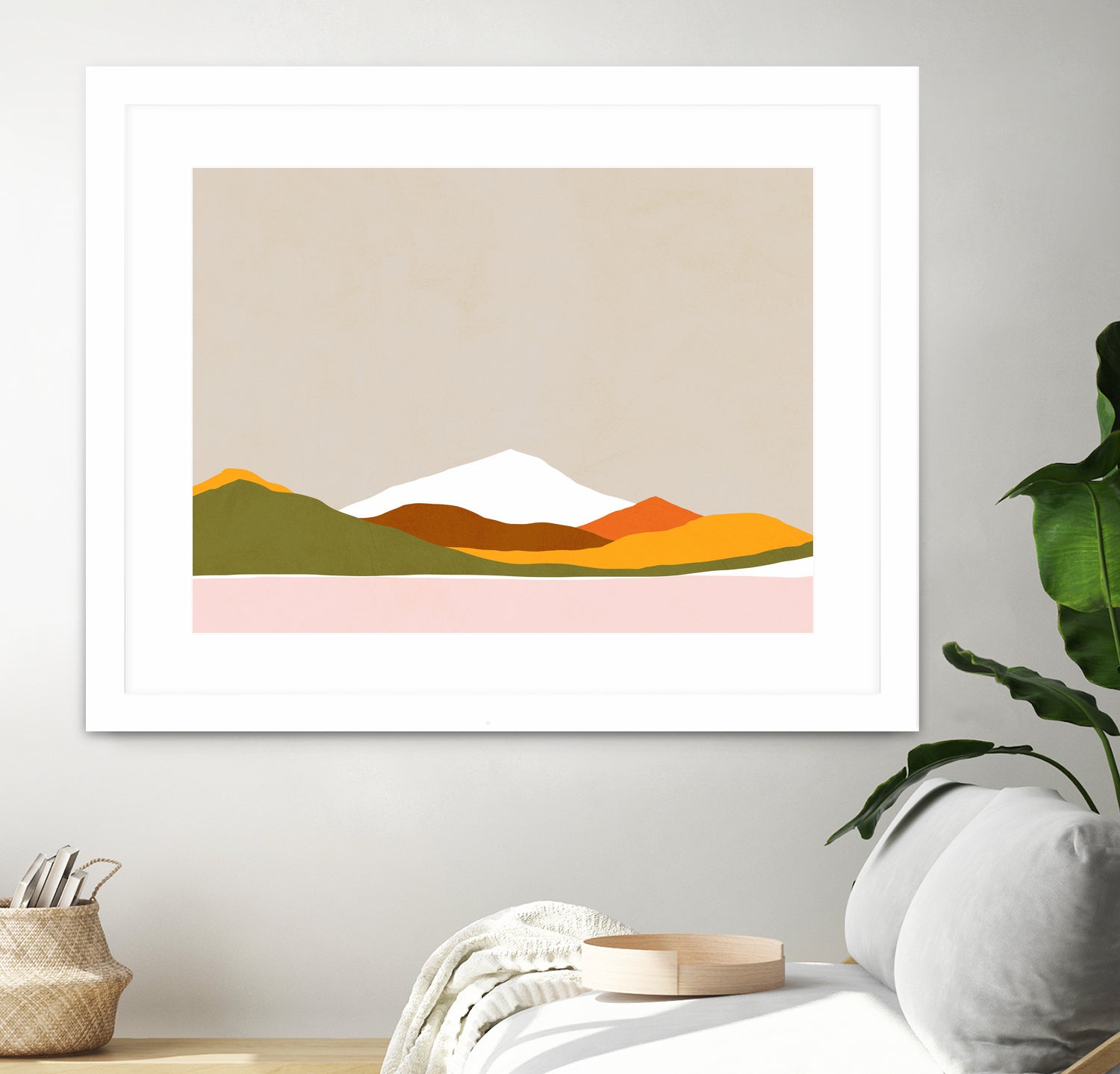 Minimal Landscape 1. Spring by Dominique Van Roey on GIANT ART - white digital drawing