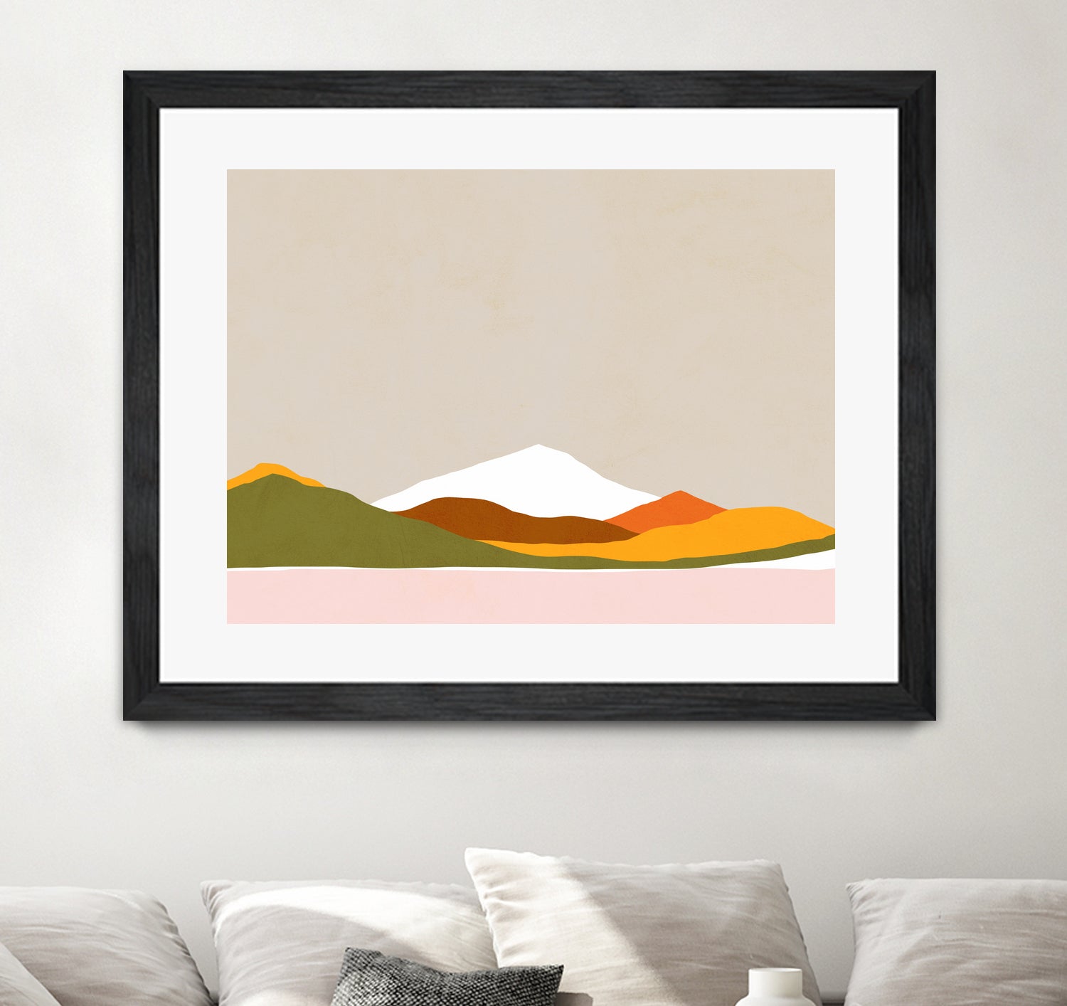 Minimal Landscape 1. Spring by Dominique Van Roey on GIANT ART - white digital drawing