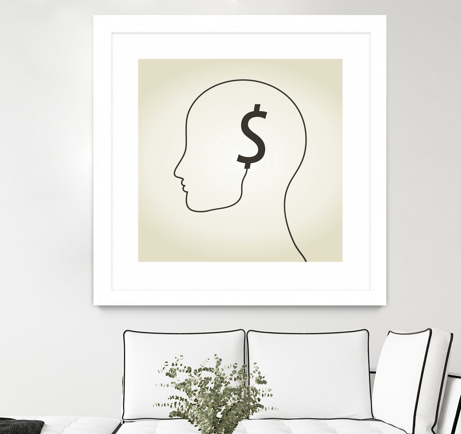 Dollar a head by Aleksandr Vector on GIANT ART - white vector illustration