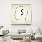 Dollar a head by Aleksandr Vector on GIANT ART - white vector illustration