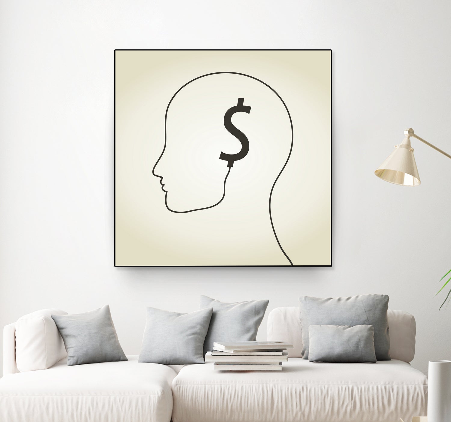 Dollar a head by Aleksandr Vector on GIANT ART - white vector illustration