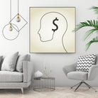 Dollar a head by Aleksandr Vector on GIANT ART - white vector illustration