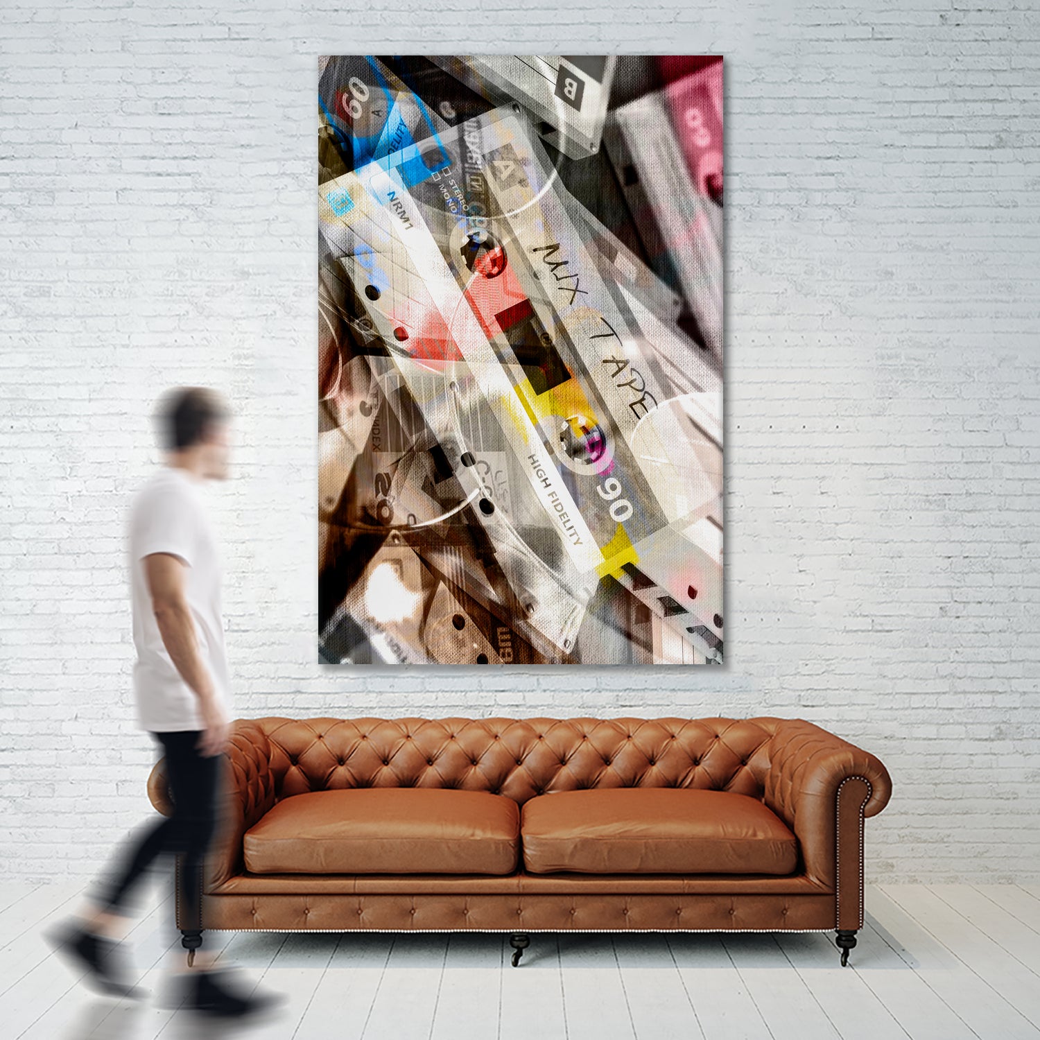 RETRO LOVE #3 by Sara Bernini on GIANT ART - gray digital painting