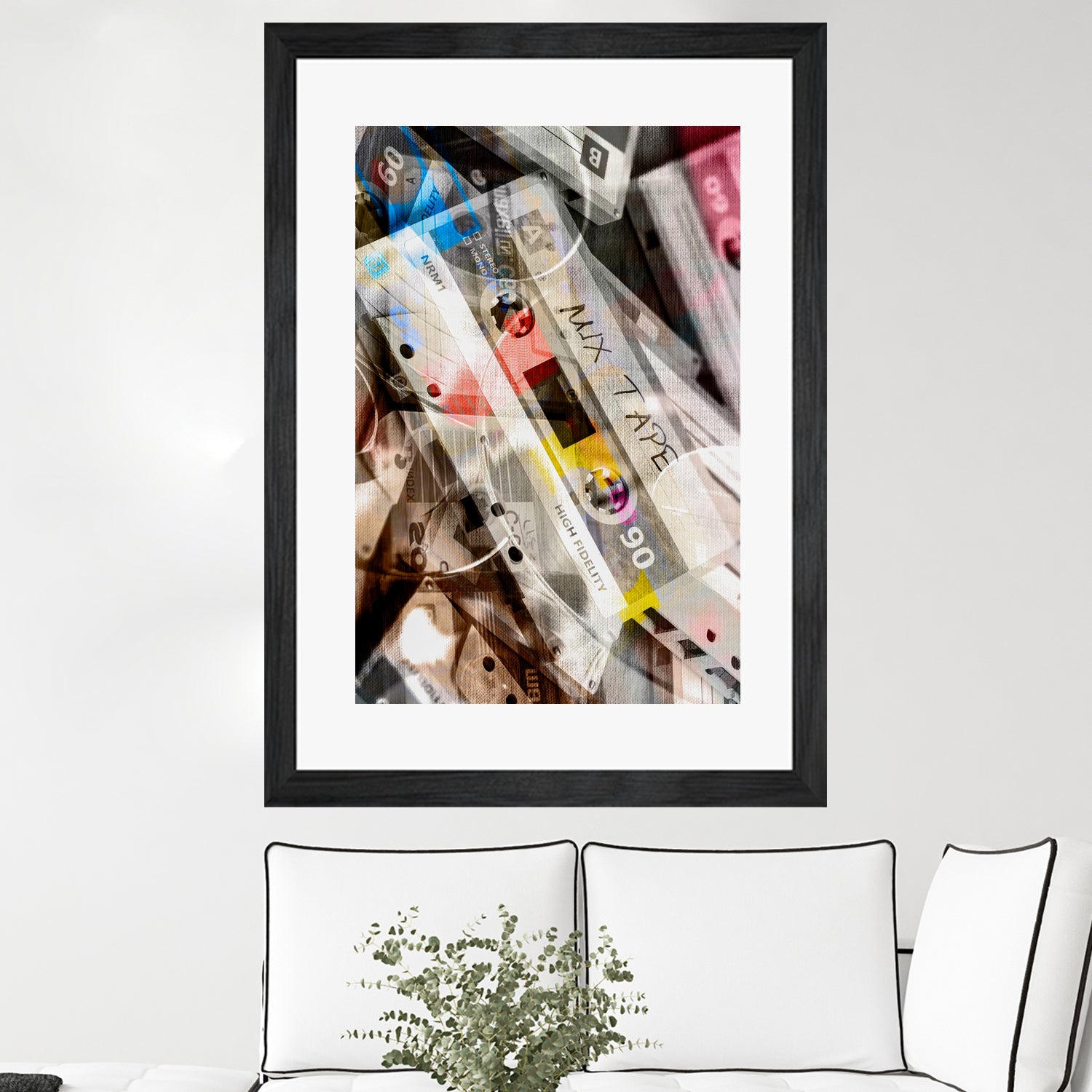 RETRO LOVE #3 by Sara Bernini on GIANT ART - gray digital painting