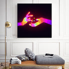 Psychedelic Energy Hands 1 (GIF) by Francois Martin Painchaud on GIANT ART - pink character design