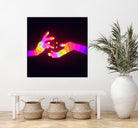 Psychedelic Energy Hands 1 (GIF) by Francois Martin Painchaud on GIANT ART - pink character design