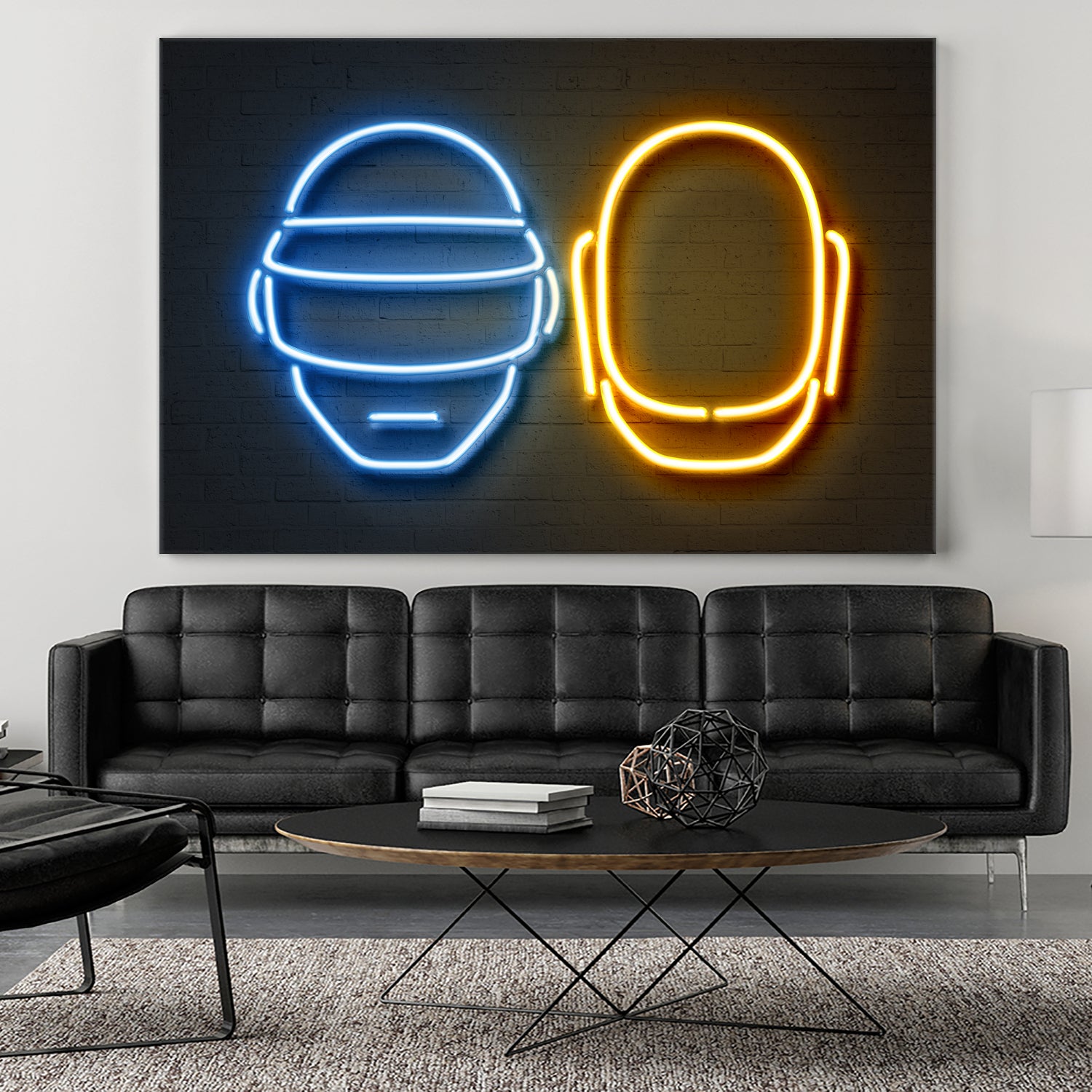 Daft Punk by Octavian Mihai Mielu on GIANT ART - blue character design