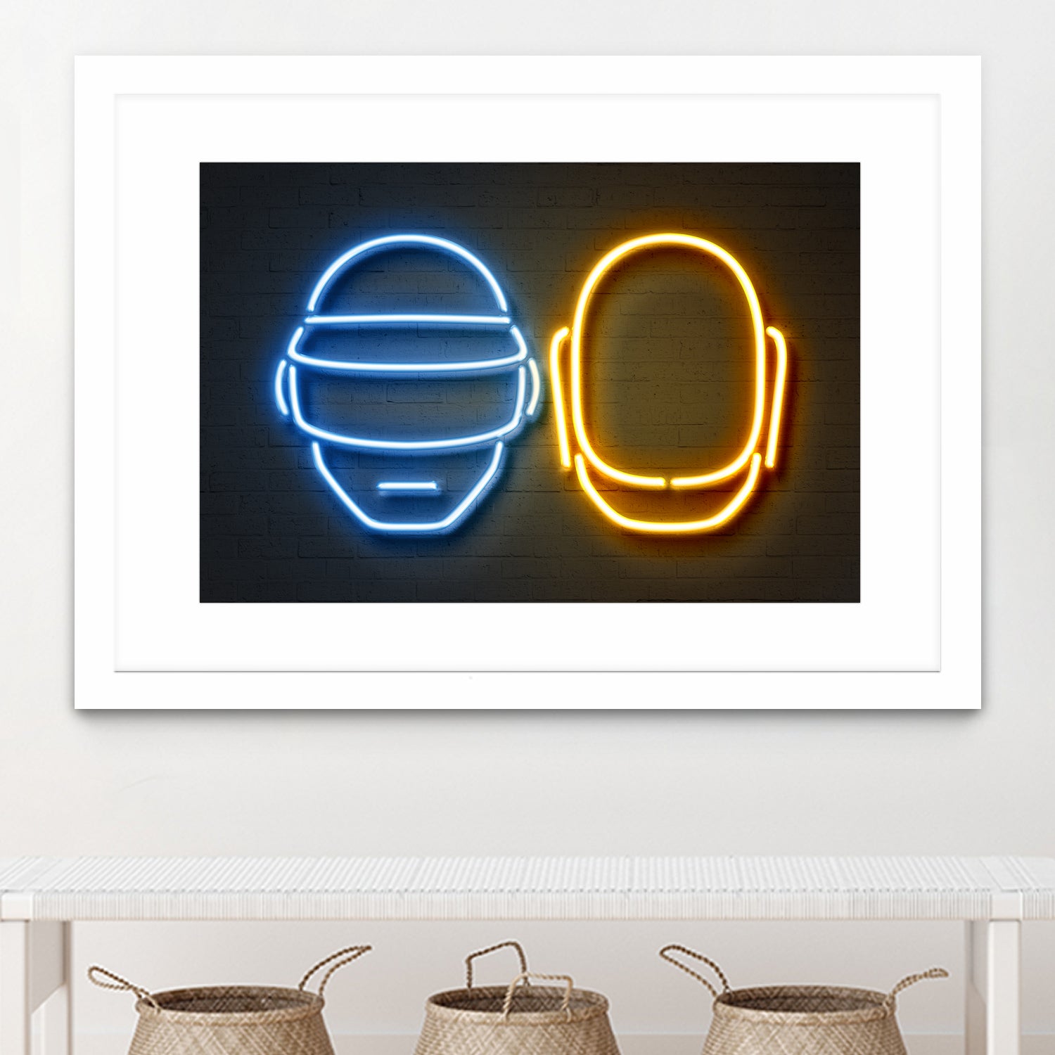 Daft Punk by Octavian Mihai Mielu on GIANT ART - blue character design