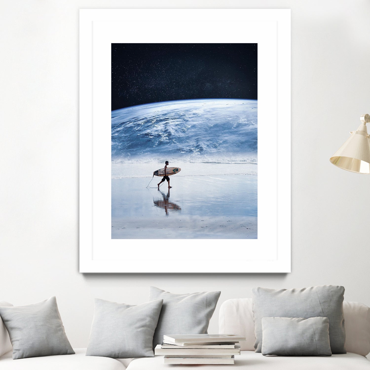 Earth Surfing by Murat Akyol on GIANT ART - white digital painting