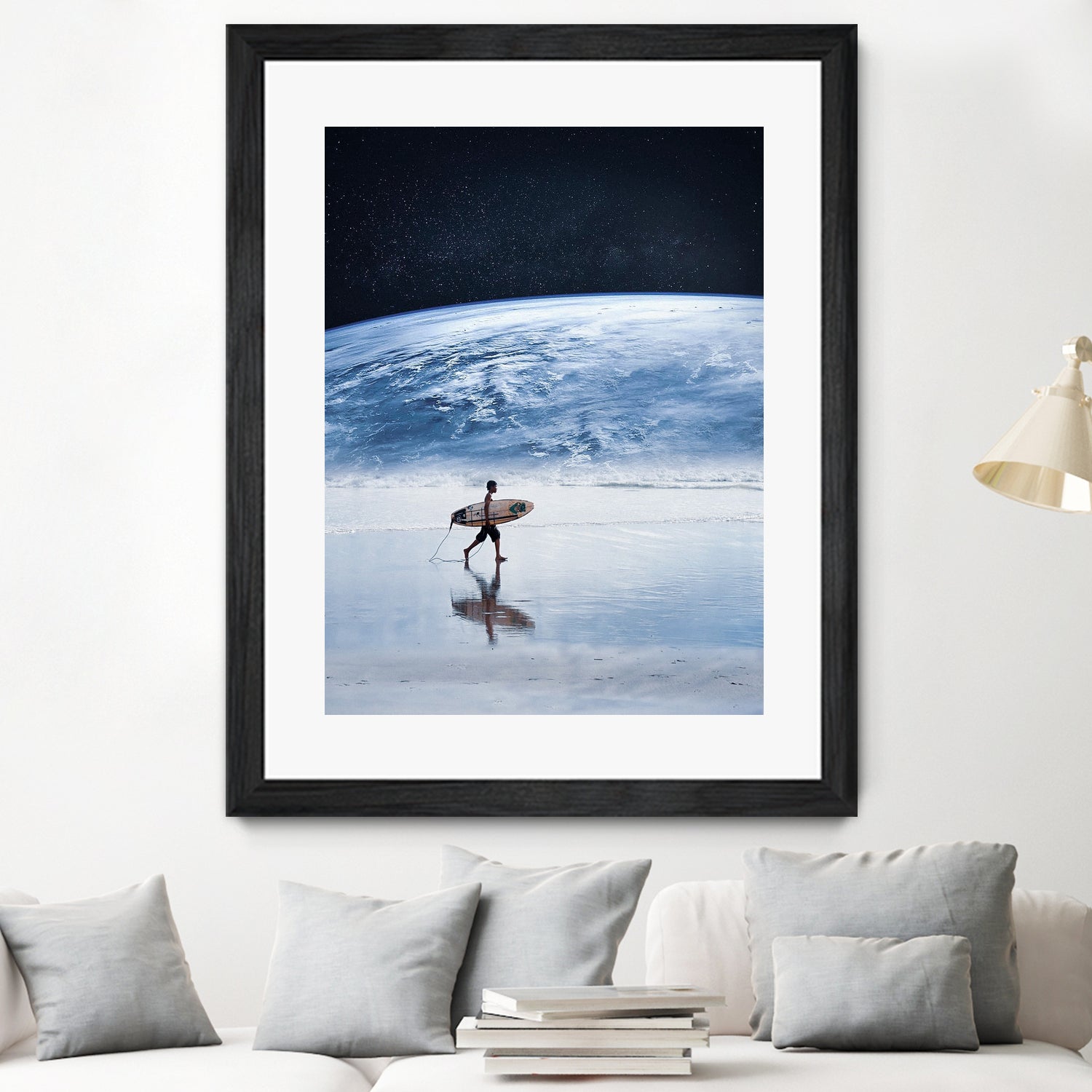 Earth Surfing by Murat Akyol on GIANT ART - white digital painting