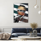 Van Gogh's Self Portrait & Paul Newman by Luigi Tarini on GIANT ART - orange photo manipulation