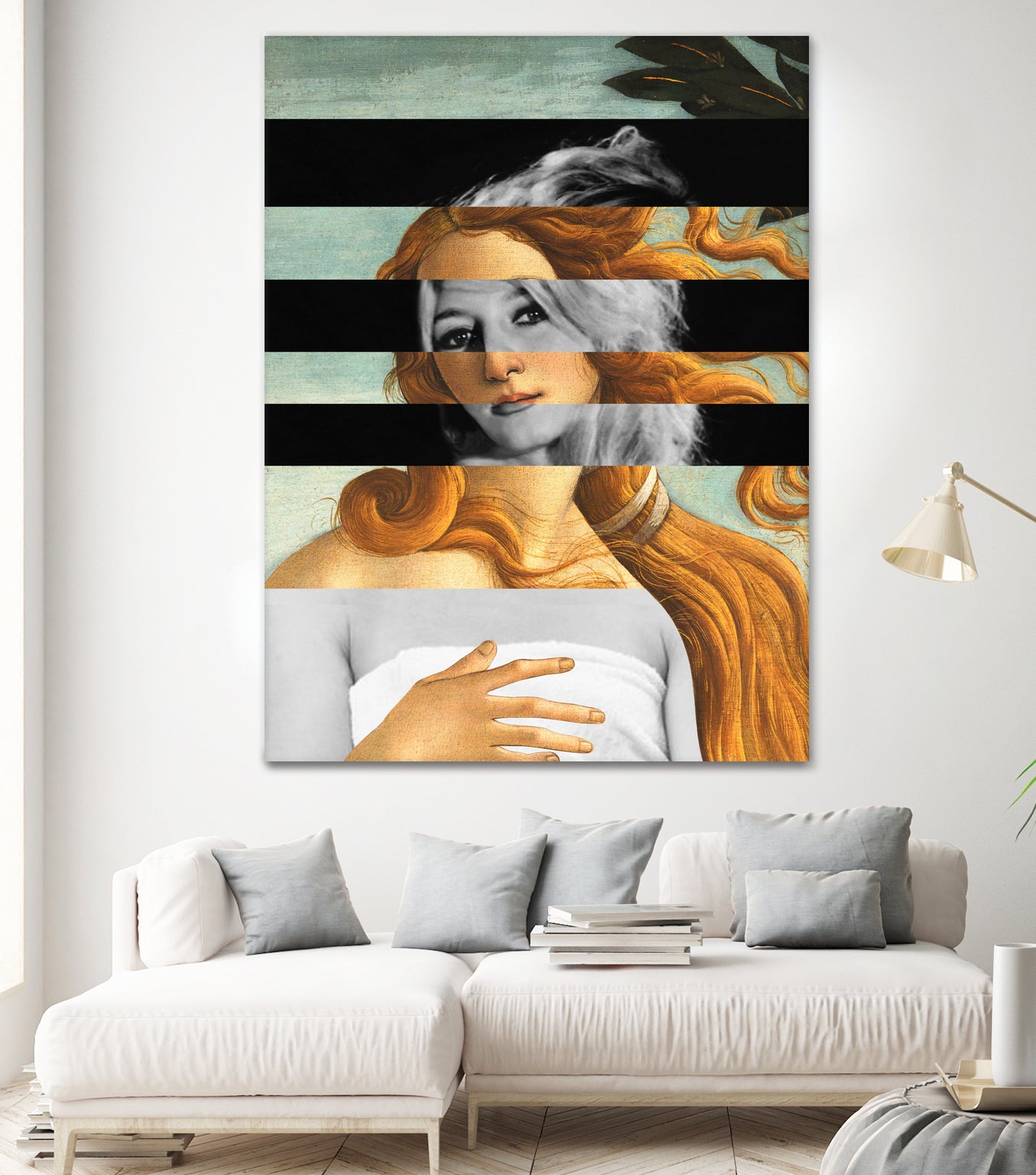 LA VENUS BLONDE - Pop Retro Collage, Mashup, Pop Art by Luigi Tarini on GIANT ART - gray photo manipulation