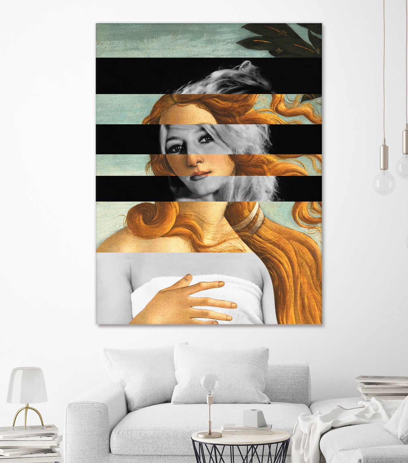 LA VENUS BLONDE - Pop Retro Collage, Mashup, Pop Art by Luigi Tarini on GIANT ART - gray photo manipulation