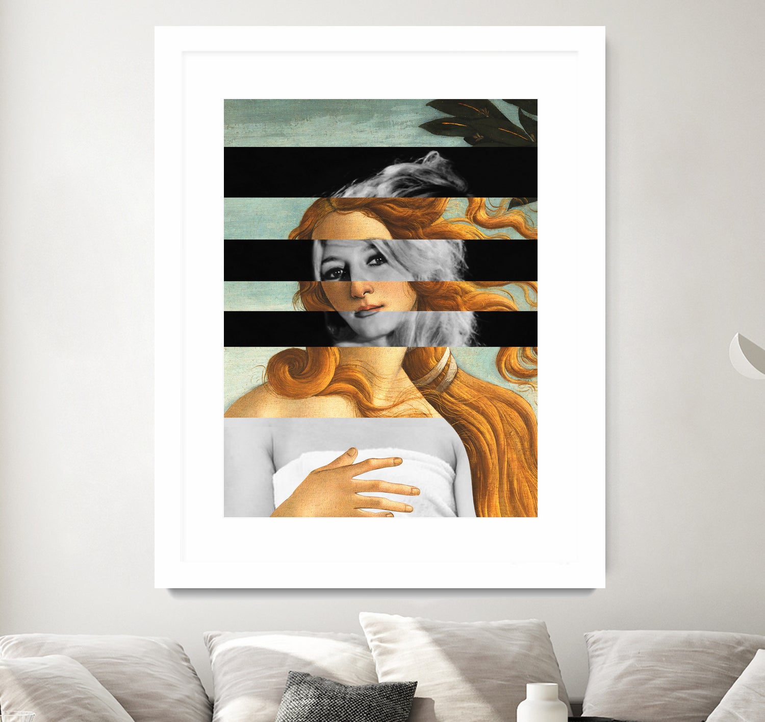 LA VENUS BLONDE - Pop Retro Collage, Mashup, Pop Art by Luigi Tarini on GIANT ART - gray photo manipulation