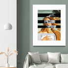 LA VENUS BLONDE - Pop Retro Collage, Mashup, Pop Art by Luigi Tarini on GIANT ART - gray photo manipulation