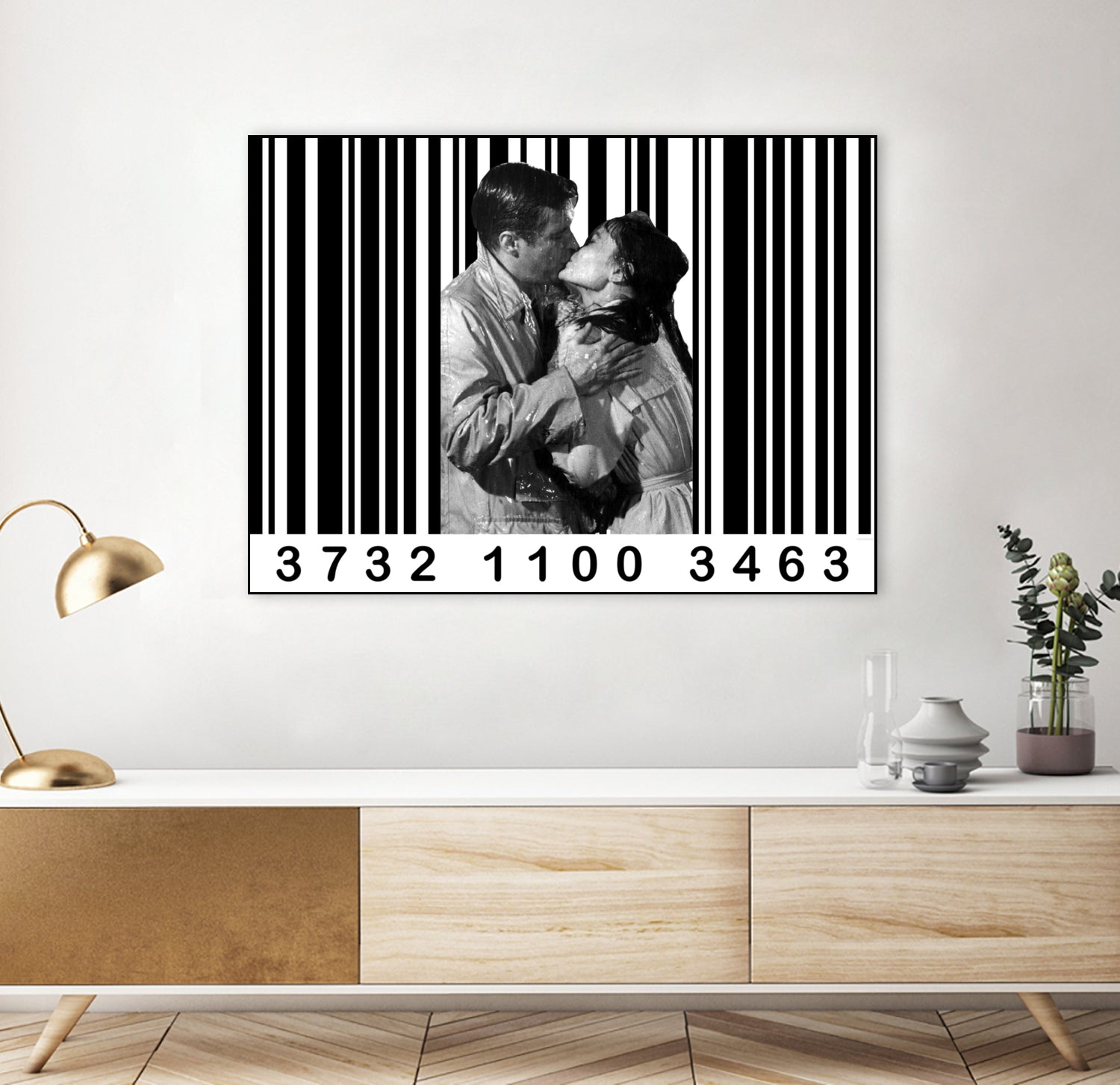 Breakfast at Tiffany's in Barcode by Luigi Tarini on GIANT ART - white photo manipulation